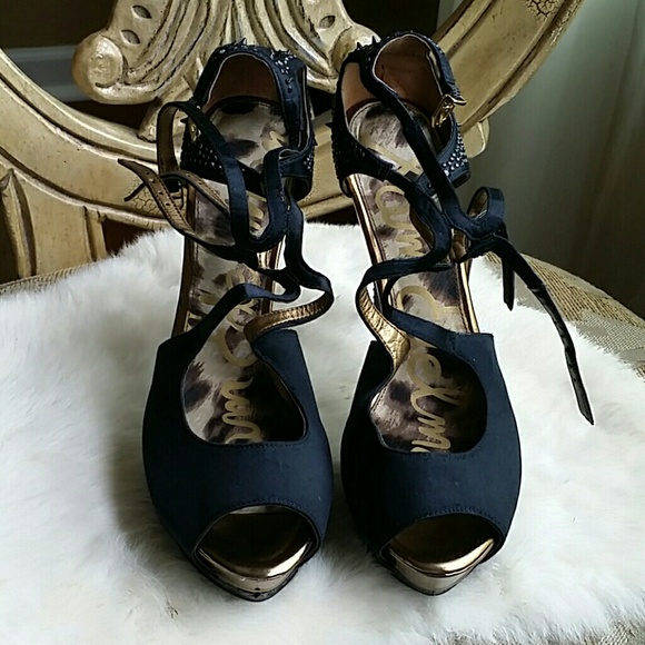 Sam Edelman Shoes - ✔HP🥇Sam Edelman Pryce Black Leather Spiked sandals